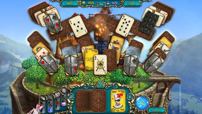 Скриншот 2 к игре Dreamland Solitaire: Dragon's Fury