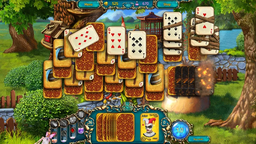 Скриншот 6 к игре Dreamland Solitaire: Dragon's Fury
