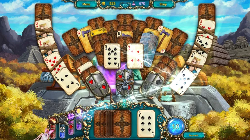 Скриншот 7 к игре Dreamland Solitaire: Dragon's Fury