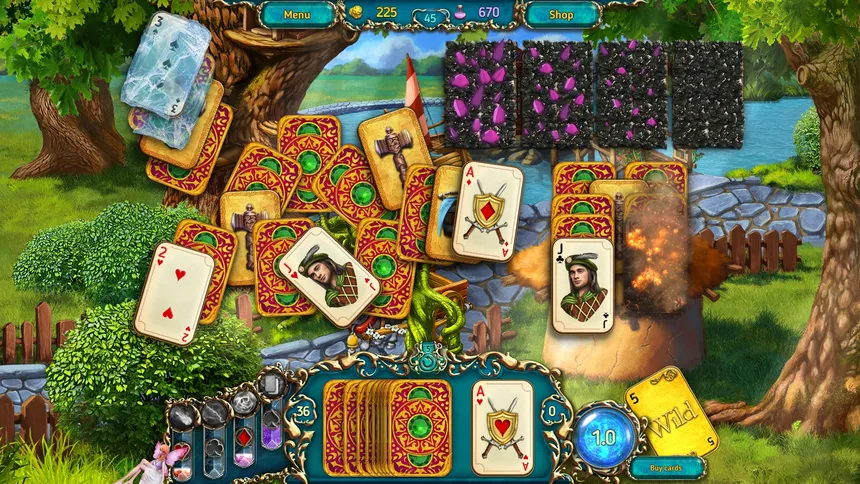 Скриншот 8 к игре Dreamland Solitaire: Dragon's Fury