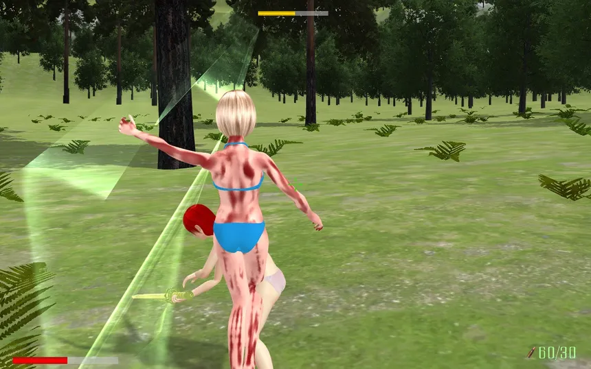 Скриншот 3 к игре Girl Kill Zombies