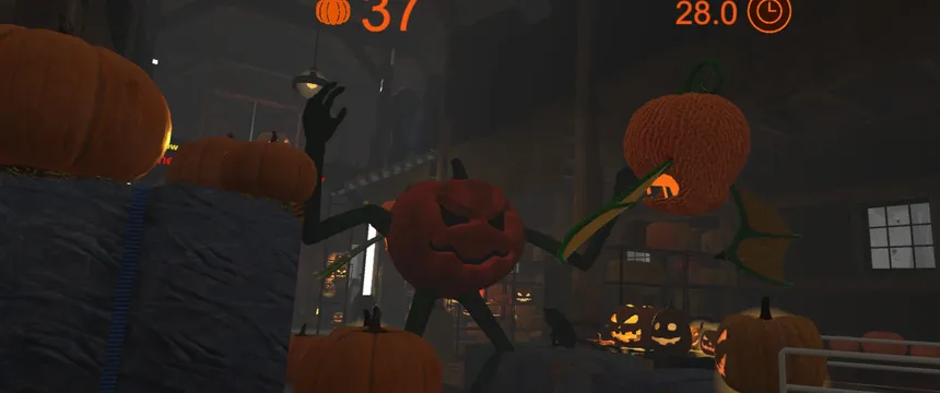 Скриншот 3 к игре Halloween Pumpkin Smasher VR