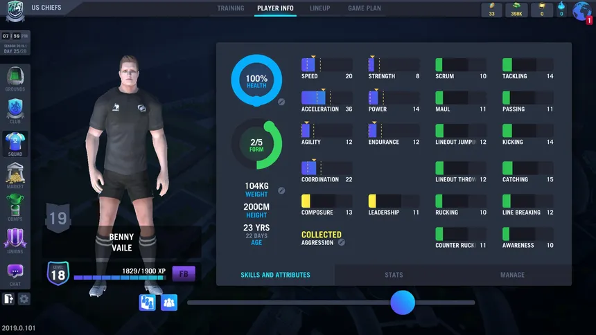 Скриншот 6 к игре Blackout Rugby - World Cup Edition