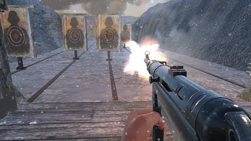 Скриншот 1 к игре World War 2 Winter Gun Range VR Simulator