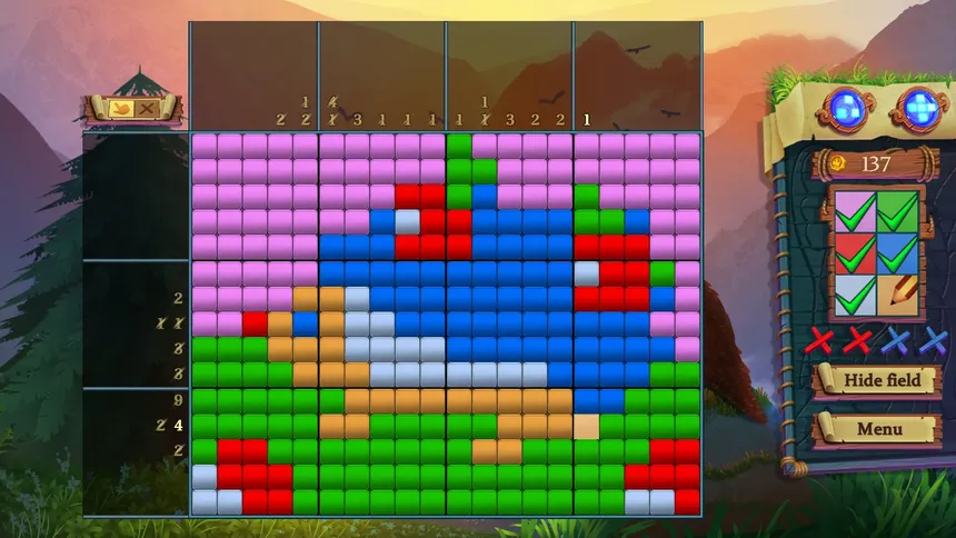 Скриншот 1 к игре Adventure mosaics. Forest spirits