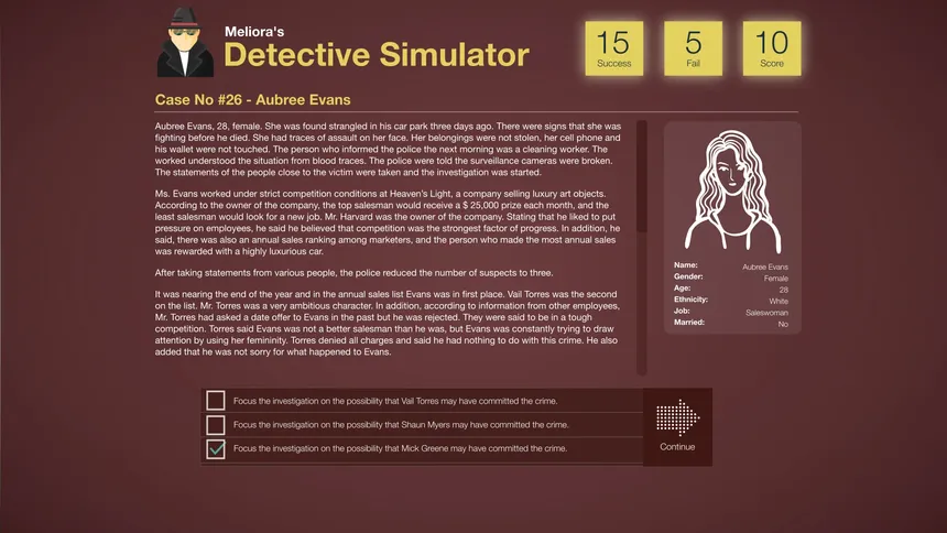 Скриншот 3 к игре Meliora’s Detective Simulator