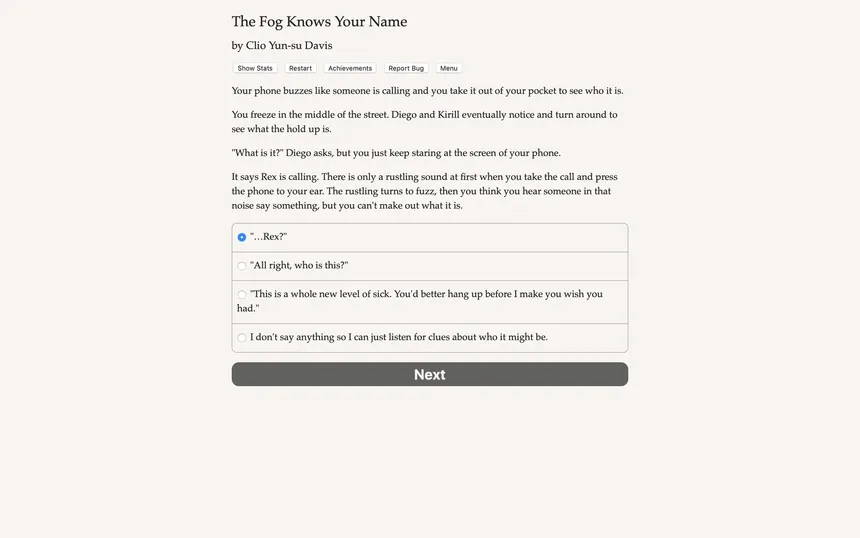 Скриншот 2 к игре The Fog Knows Your Name