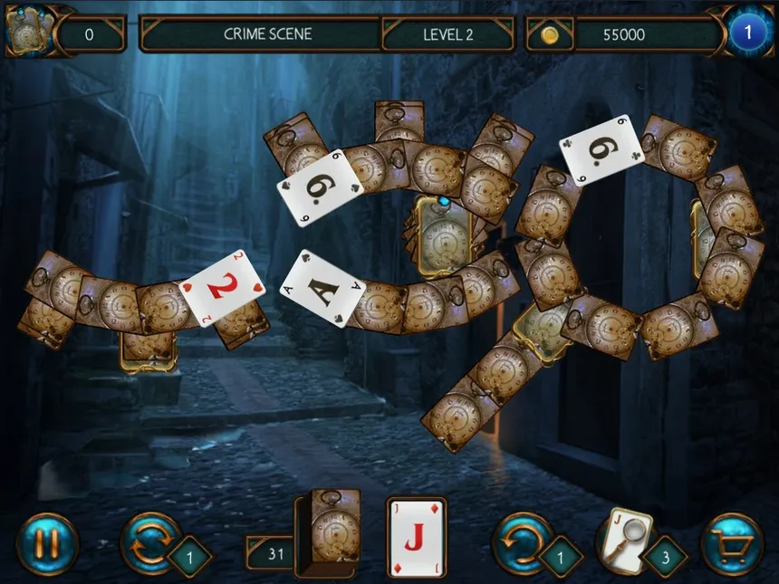 Скриншот 1 к игре Detective Solitaire Inspector Magic