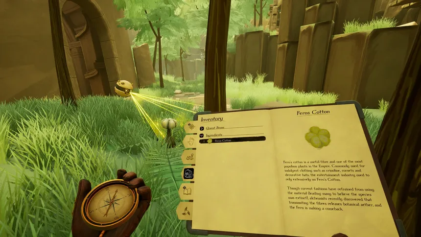 Скриншот 3 к игре The Wilds of Dacrima: Field Notes from a Poorly Supervised Alchemist and his Unruly Clockwork Companion