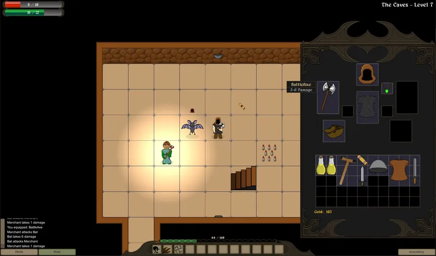 Скриншот 1 к игре Dungeon of Rikka