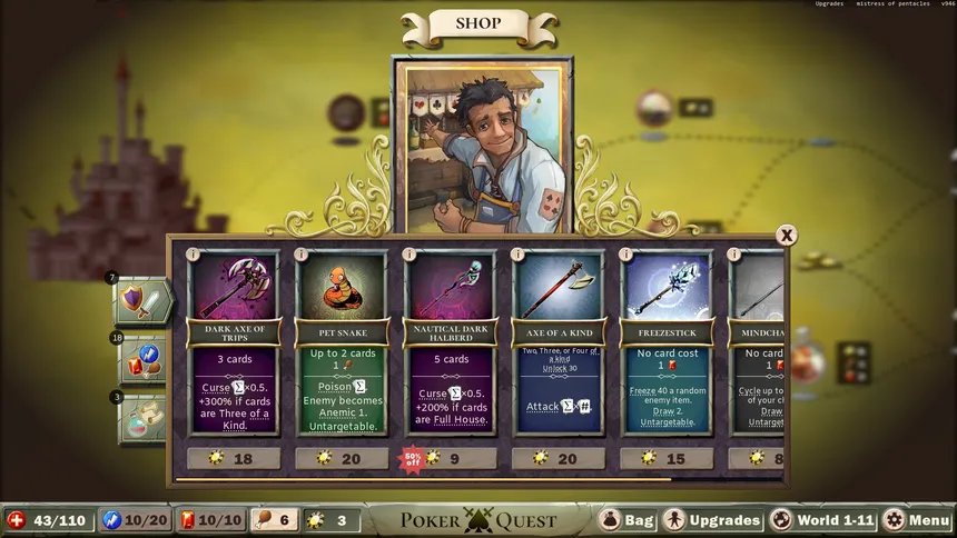 Скриншот 4 к игре Poker Quest: Swords and Spades