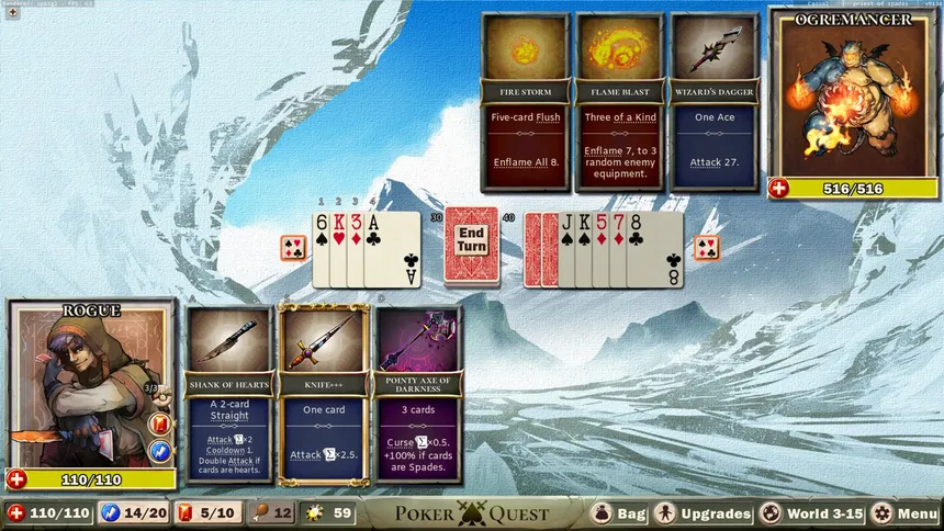 Скриншот 5 к игре Poker Quest: Swords and Spades