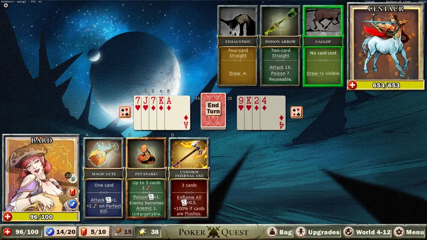 Скриншот 6 к игре Poker Quest: Swords and Spades