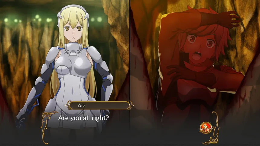 Скриншот 4 к игре Is It Wrong to Try to Pick Up Girls in a Dungeon? Infinite Combate