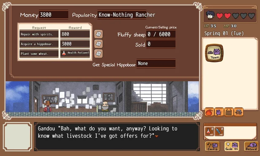 Скриншот 4 к игре Hippoboar Rancher ~かばいの牧場物語~