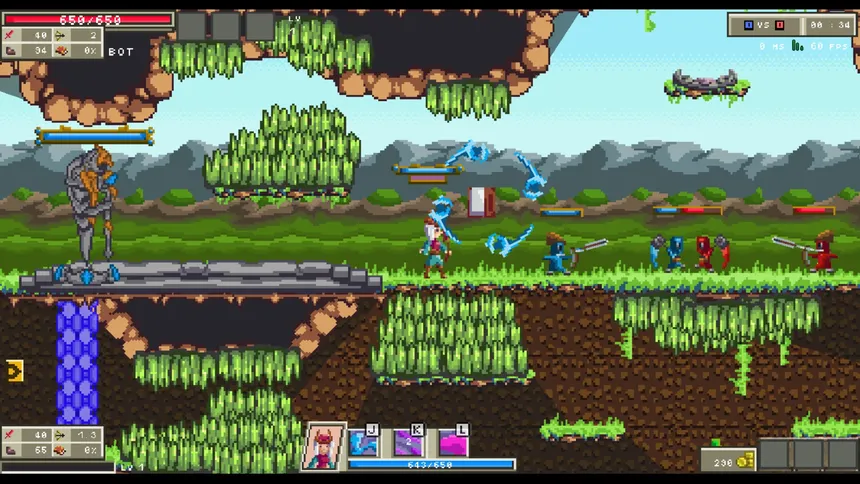 Скриншот 1 к игре League of Pixels - 2D MOBA