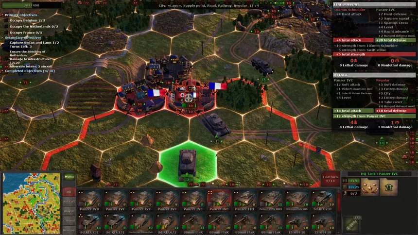 Скриншот 1 к игре Strategic Mind: Blitzkrieg