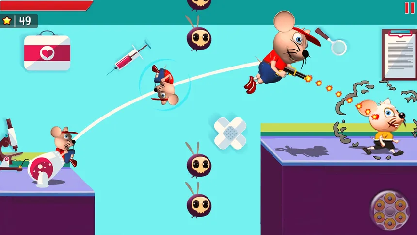 Скриншот 1 к игре Mouse Mayhem Shooting &amp; Racing