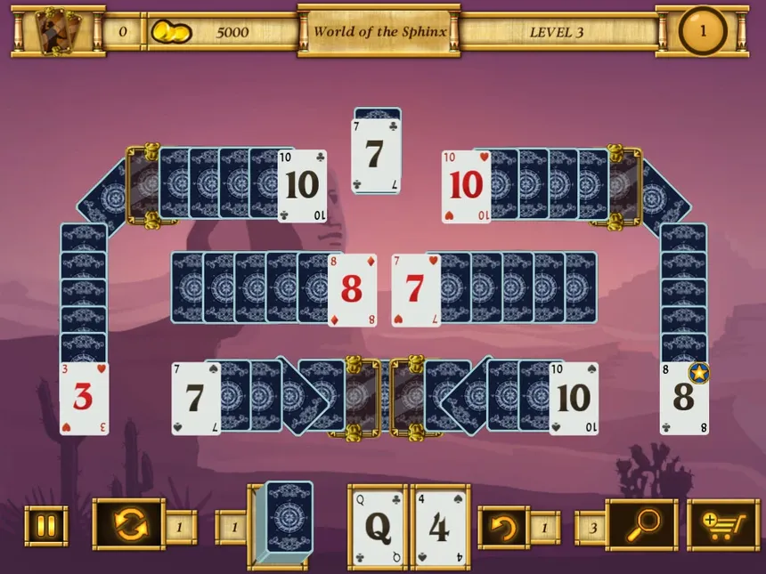 Скриншот 2 к игре Egypt Solitaire. Match 2 Cards