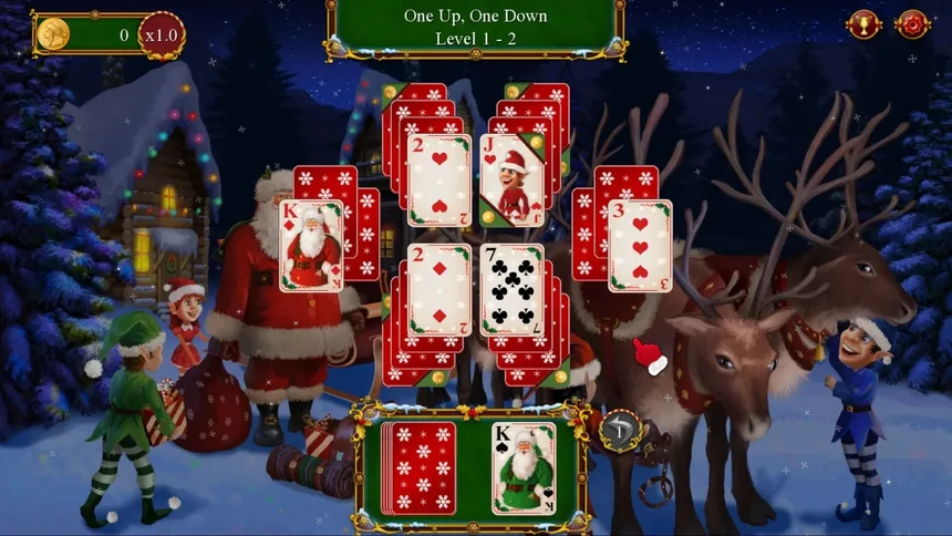 Скриншот 1 к игре Santa's Christmas Solitaire 2