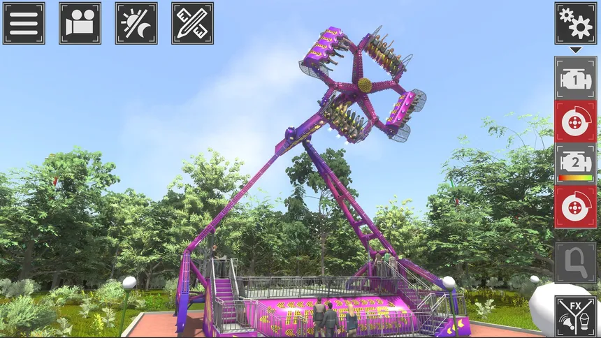 Скриншот 1 к игре Theme Park Simulator: Rollercoaster Paradise