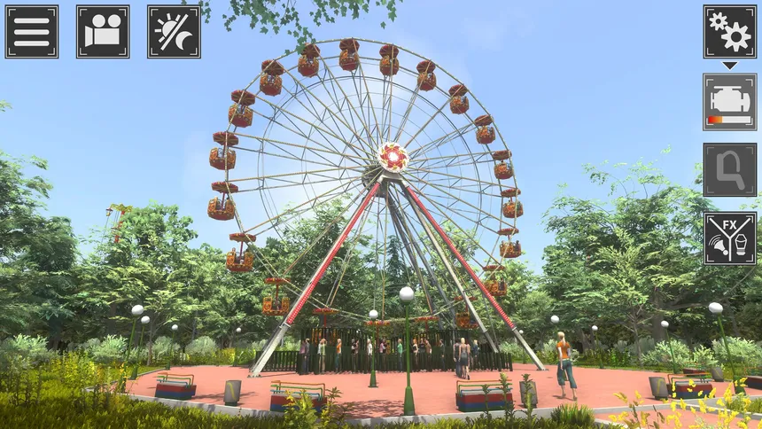 Скриншот 2 к игре Theme Park Simulator: Rollercoaster Paradise