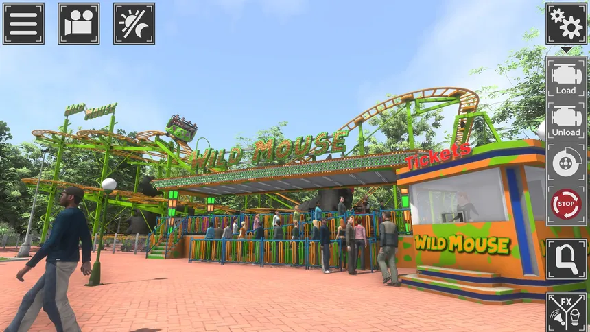 Скриншот 3 к игре Theme Park Simulator: Rollercoaster Paradise