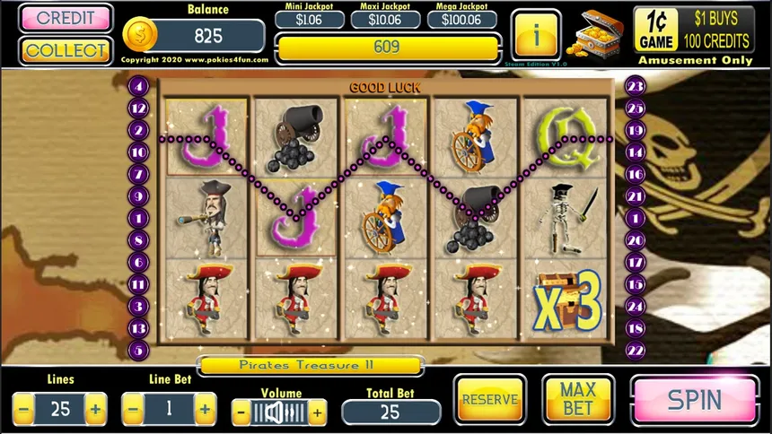 Скриншот 4 к игре Pirates Treasure II - Steam Edition