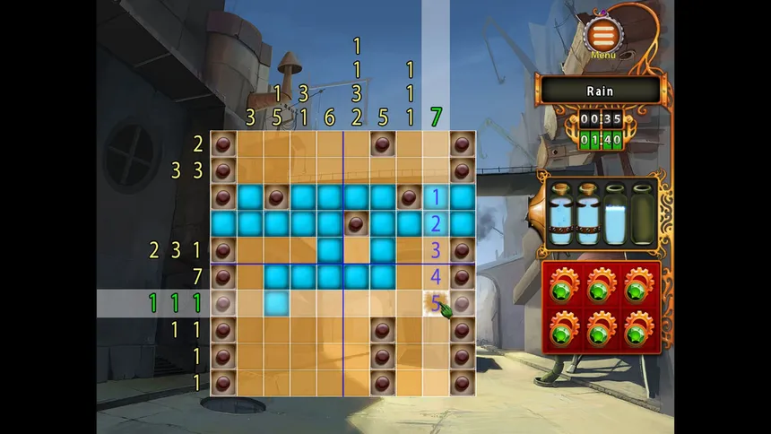 Скриншот 1 к игре Gizmos: Steampunk Nonograms