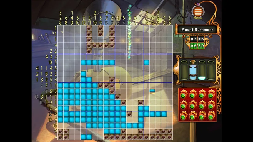 Скриншот 2 к игре Gizmos: Steampunk Nonograms