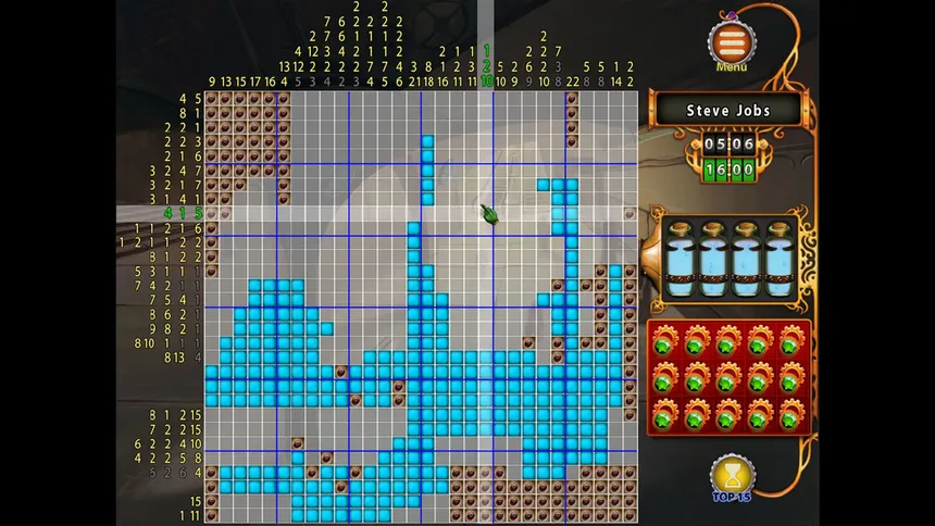 Скриншот 4 к игре Gizmos: Steampunk Nonograms