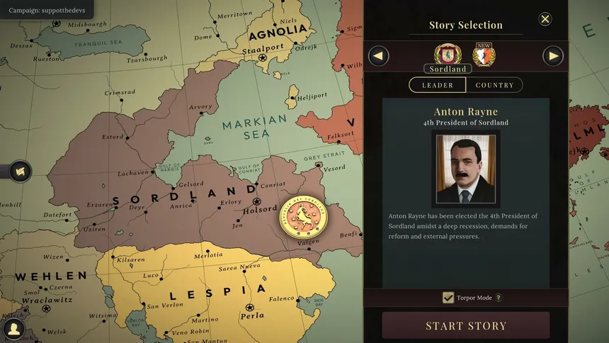Скриншот 1 к игре Suzerain