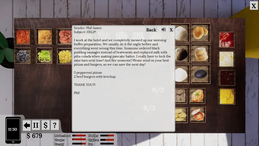 Скриншот 4 к игре Mompreneur: Pizza Cooking Life Sim