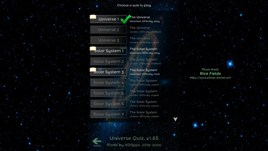 Скриншот 2 к игре Universe Quiz