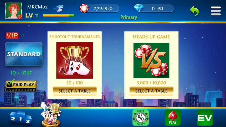 Скриншот 1 к игре Solo King - Single Player : Texas Hold'em Poker and Calculators