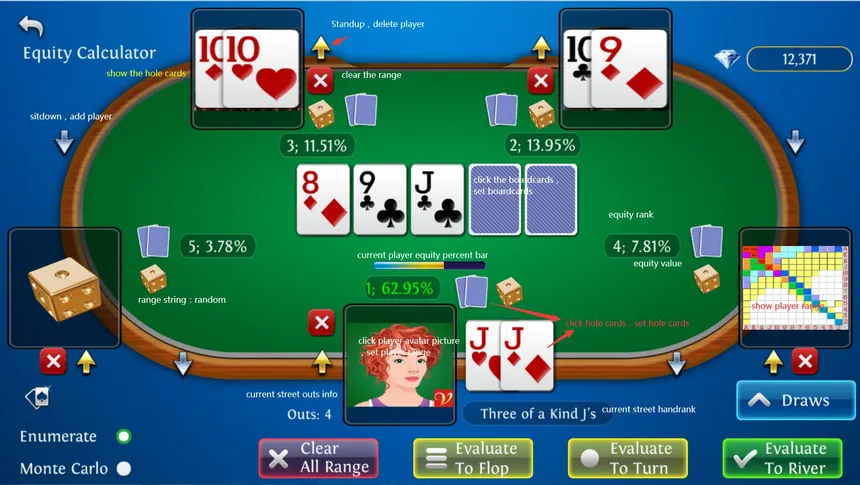 Скриншот 5 к игре Solo King - Single Player : Texas Hold'em Poker and Calculators
