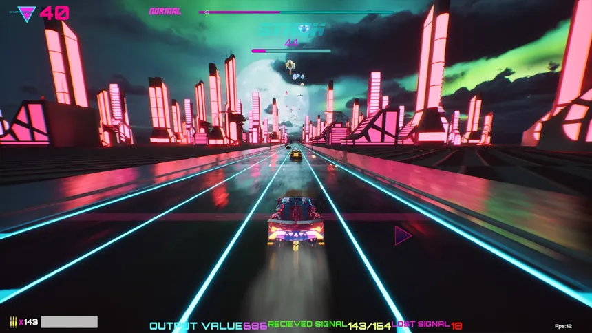 Скриншот 4 к игре Rhythmic Retro Racer