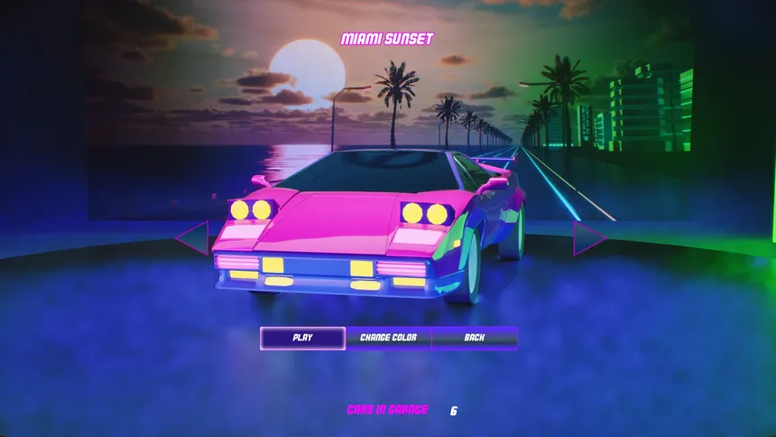 Скриншот 5 к игре Rhythmic Retro Racer