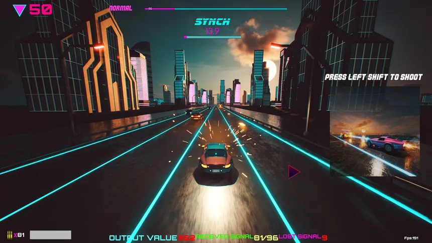 Скриншот 6 к игре Rhythmic Retro Racer
