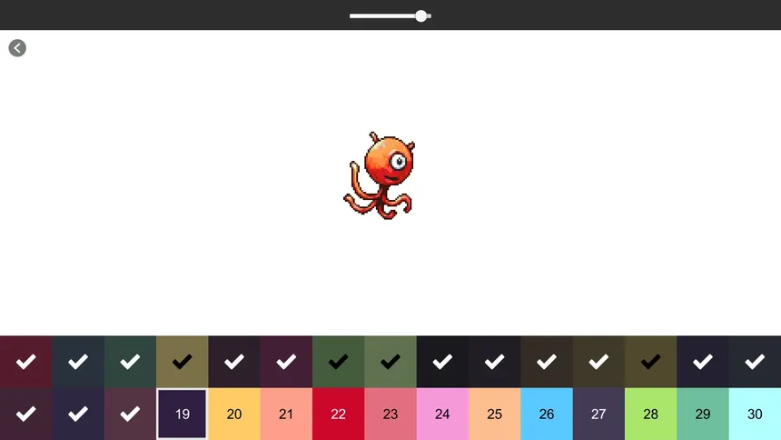 Скриншот 4 к игре RETRO-PIXEL COLOR PALETTE: Color by Number