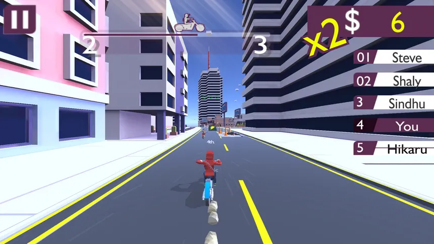 Скриншот 4 к игре Racing Bike Fight (Corona Virus Lockdown Special)