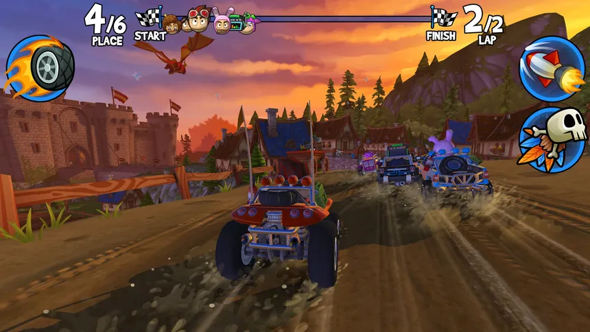 Скриншот 2 к игре Beach Buggy Racing 2: Island Adventure