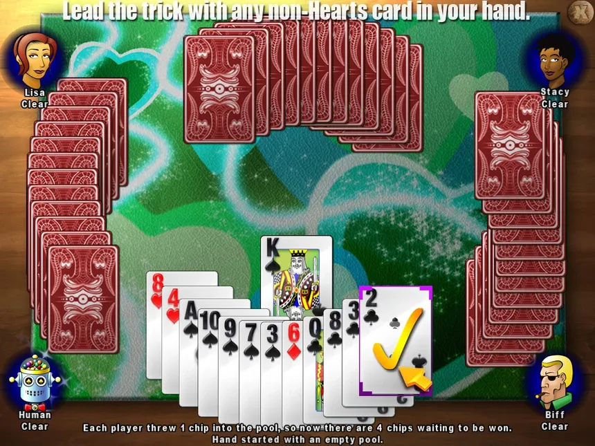 Скриншот 1 к игре Classic Card Game Hearts