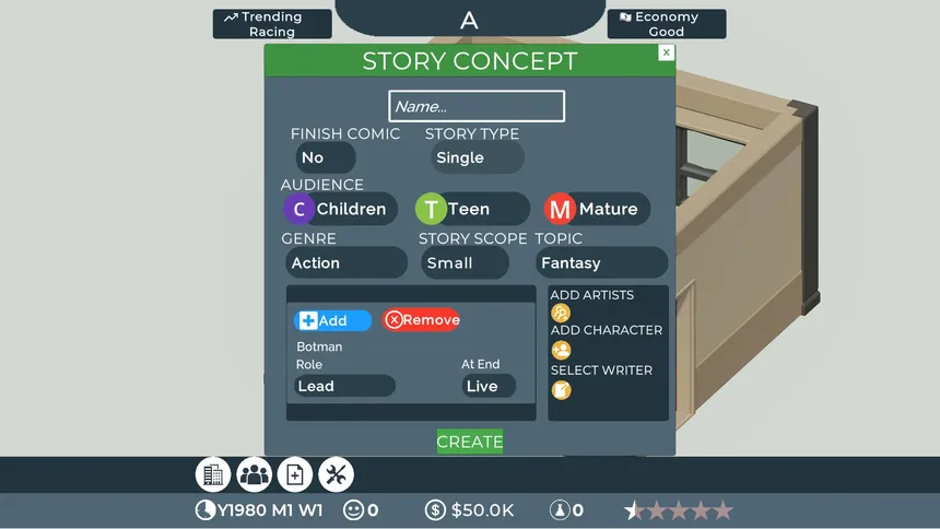 Скриншот 4 к игре Comic Book Tycoon