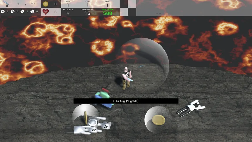 Скриншот 4 к игре Attack of the alien thingies from lava!