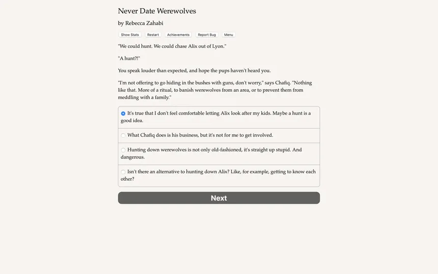 Скриншот 3 к игре Never Date Werewolves