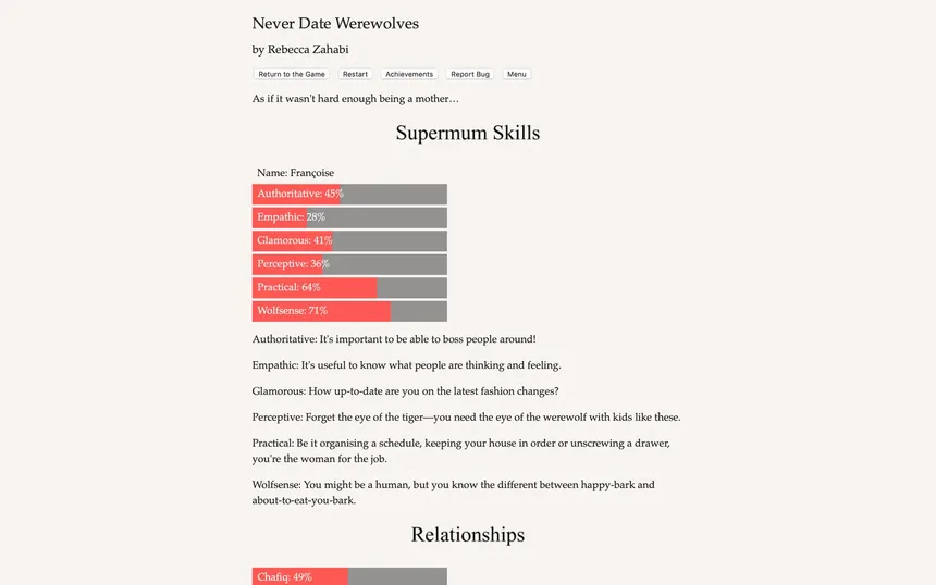 Скриншот 5 к игре Never Date Werewolves