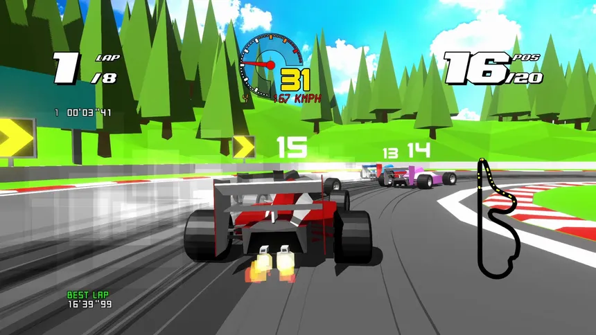 Скриншот 4 к игре Formula Retro Racing