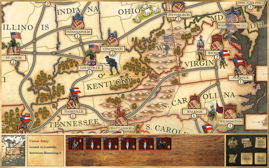 Скриншот 4 к игре Victory and Glory: The American Civil War