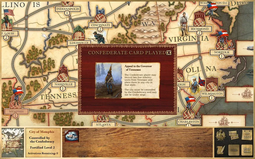 Скриншот 6 к игре Victory and Glory: The American Civil War
